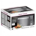 ProfiCook PC-MWG 1204 Mirror, Stainless steel Grill microwave Countertop 23 L 800 W
