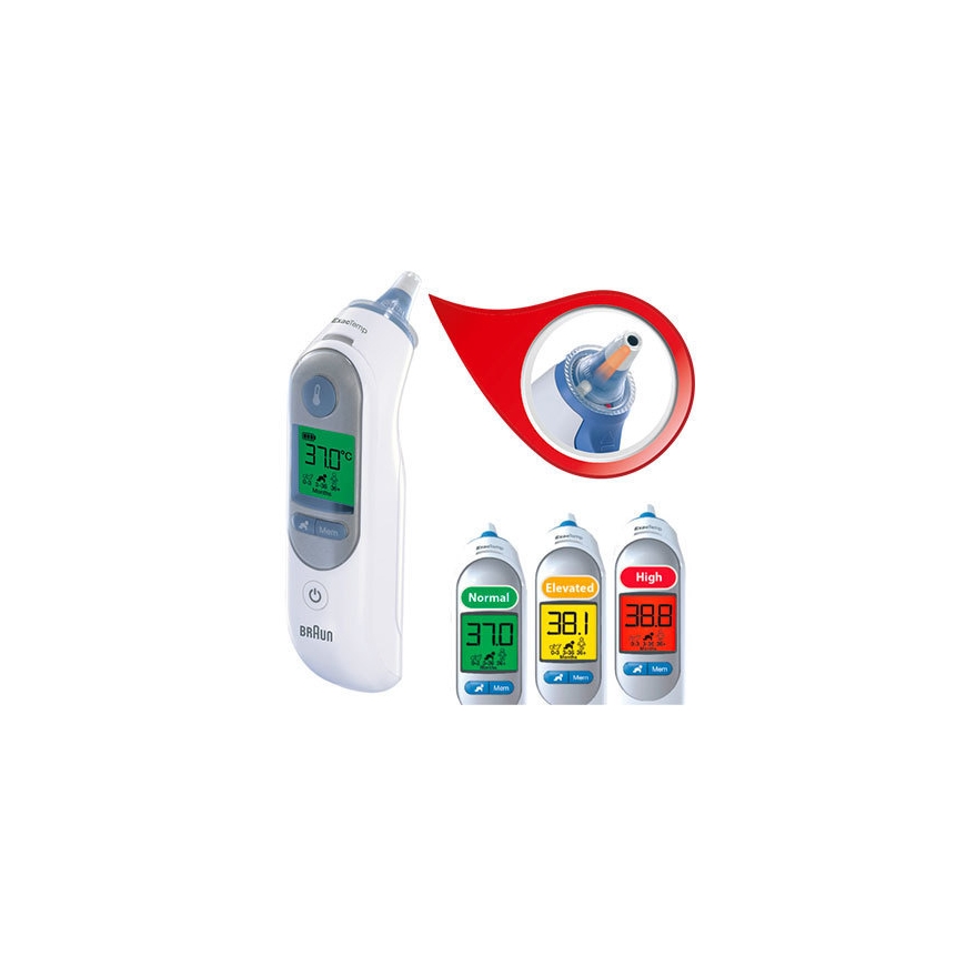 Braun ThermoScan 7 Attālinātā temperatūras nolasīšana Balts Auss – 5