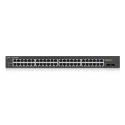 Zyxel GS1900-48HP Juhitav L2 Gigabit Ethernet (10/100/1000) Power over Ethernet tugi Must