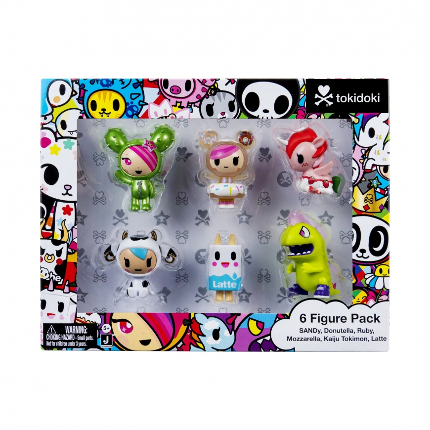 TOKIDOKI figurines, 6 pcs set, 5 cm