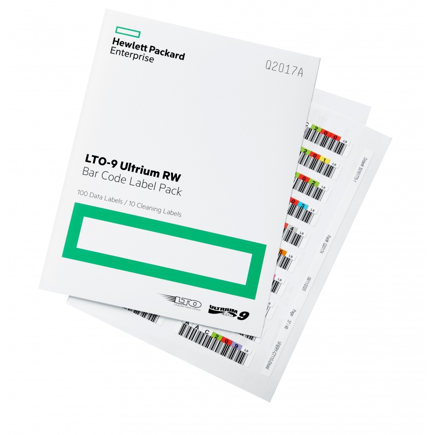 HPE LTO-9 Ultrium RW Bar Code Label Pack 1,26 cm