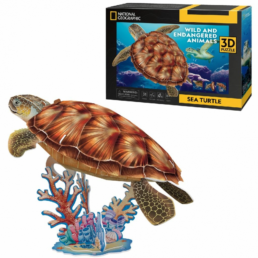 CubicFun DS1080h 3D-palapeli 31 kpl Eläimet