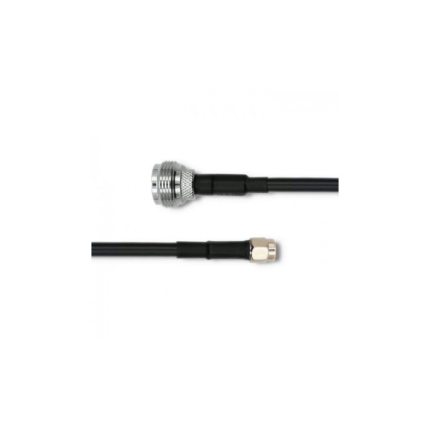 Qoltec 57028 koaksiaalikaapeli LMR400 5 m N-tyyppi RP-SMA Musta – 2