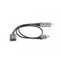 Lanberg AD-HD-DP-02 videokaapeli-adapteri 0,2 m HDMI-tyyppi A (vakio) DisplayPort Hopea Lanberg AD-HD-DP-02 videokaapeli-adapteri 0,2 m HDMI-tyyppi A (vakio) DisplayPort Hopea