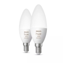 Philips Hue White and colour ambience Žvakė - E14 išmanioji lemputė - (2 pakuotės) Philips Hue White and colour ambience Žvakė - E14 išmanioji lemputė - (2 pakuotės)