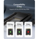 ICY BOX IB-1827MCP-C31 SSD-kotelo Musta M.2