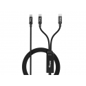 Equip USB-C to C Y-Charging Cable, 1.5m, PD 140W, Black Equip USB-C to C Y-Charging Cable, 1.5m, PD 140W, Black