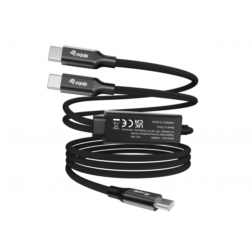 Equip 128895 USB-kaabel USB 2.0 1,5 m USB C 2 x USB C Must – 3
