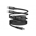 Equip 128895 USB kabelis USB 2.0 1,5 m USB C 2 x USB C Juoda