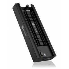 ICY BOX IB-180MC-C31 SSD diska korpuss Melns M.2