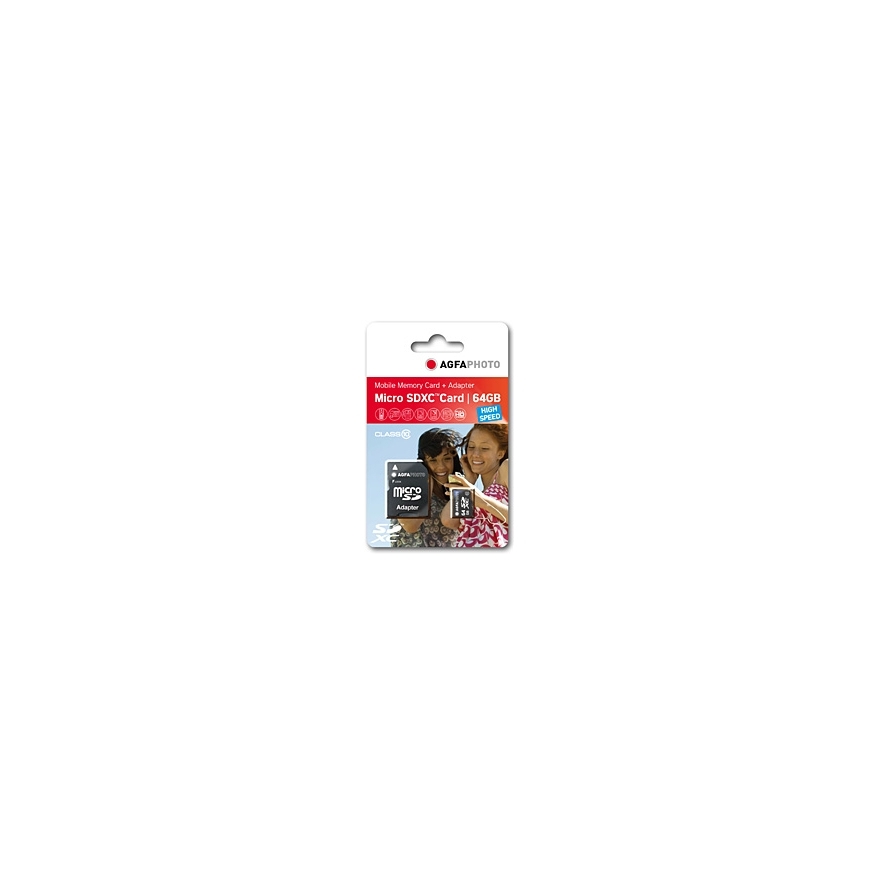 AgfaPhoto 64GB MicroSDXC Klases 10