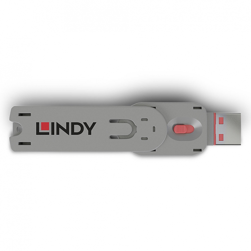 Lindy 40620 заглушка для порта Ключ блокиратора порта USB тип-A Розовый АБС-пластик 1 шт – 2