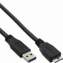Kabelis Brackton USB Male - MicroUSB Male 3.0 2m Black Kabelis Brackton USB Male - MicroUSB Male 3.0 2m Black
