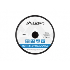 Lanberg CA-HDMI-30FB-0100-BK HDMI-kaabel 10 m HDMI tüüp A (Standard) Must