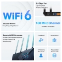 TP-Link Archer AX55 Pro langaton reititin Gigabitti Ethernet Kaksitaajuus (2,4 GHz/5 GHz) Musta TP-Link Archer AX55 Pro langaton reititin Gigabitti Ethernet Kaksitaajuus (2,4 GHz/5 GHz) Musta