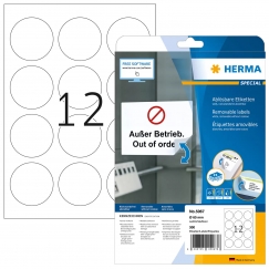 HERMA 5067 printerimärgis Valge Iseliimuv printerisilt