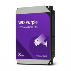 Western Digital Purple внутренний жесткий диск 3 TB 5400 RPM 128 MB 3.5" Serial ATA III