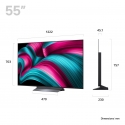 LG OLED evo AI OLED55C54LA 139,7 cm (55") 4K Ultra HD Viedtelevizors Wi-Fi Melns LG OLED evo AI OLED55C54LA 139,7 cm (55") 4K Ultra HD Viedtelevizors Wi-Fi Melns