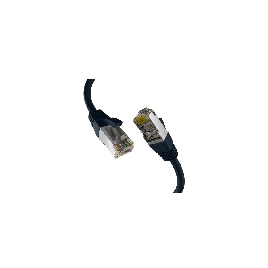 M-Cab EC020200301 сетевой кабель Черный 1 m Cat8.1 S/FTP (S-STP)