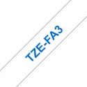 Brother TZE-FA3 marķēšanas lenta Zils uz balta Brother TZE-FA3 marķēšanas lenta Zils uz balta