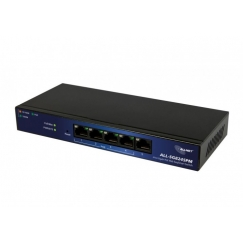 ALLNET ALL-SG8245PM tinklo komutatorius Valdomas L2 Gigabit Ethernet (10/100/1000) Maitinimas per Eternetą (PoE) Juoda