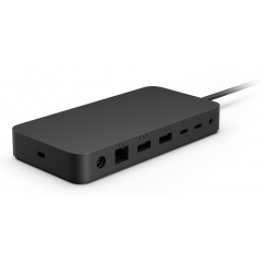Microsoft Surface Thunderbolt 4 Dock Juhtmega ühendatud Must