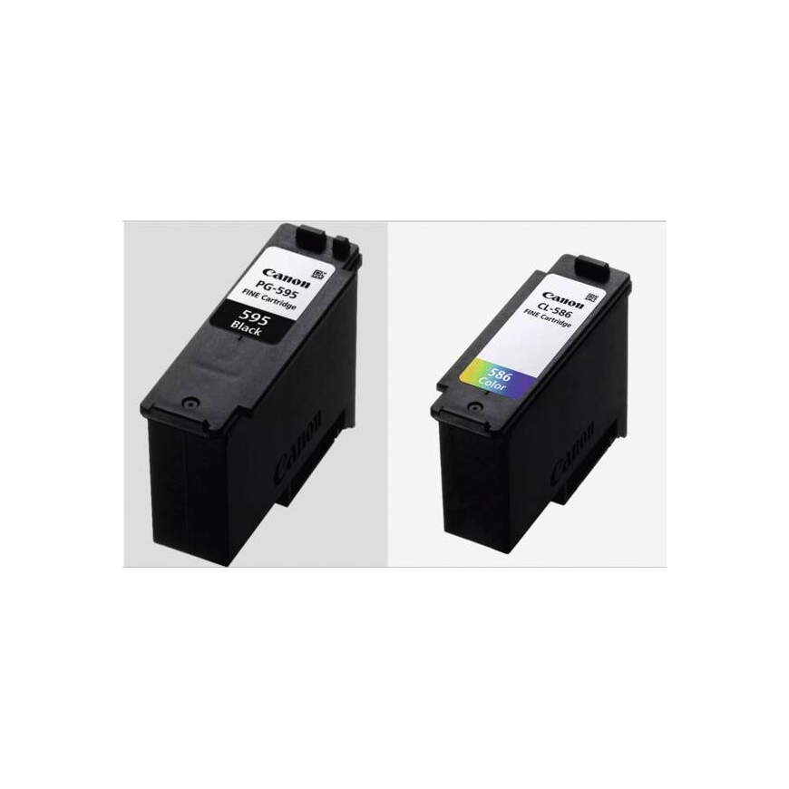 Canon PG595/CL586 PVP mustekasetti 2 kpl Alkuperäinen Musta, Syaani, Magenta, Keltainen