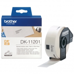 Brother DK-11201 markeerimisteip Must valgel taustal