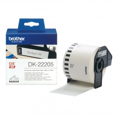 Brother DK-22205 markeerimisteip Must valgel taustal