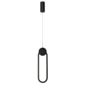 Immax NEO LITE OVALE Smart piekarams gaismeklis melns 40x12cm 22W Tuya WiFi ar BEACON atbalstu