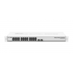 Mikrotik CSS326-24G-2S+RM tinklo komutatorius Valdomas Gigabit Ethernet (10/100/1000) Maitinimas per