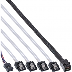 InLine 27630A Serial Attached SCSI (SAS) кабель 0,5 m Черный