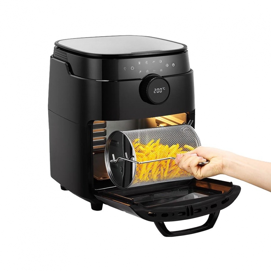 TESLA Electronics AIRCKQG800WF fryer Single 12 L Stand-alone 1800 W Hot air fryer Black – 2