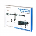 LogiLink BP0107 monitora stiprinājums un statīvs 81,3 cm (32") Galds Melns
