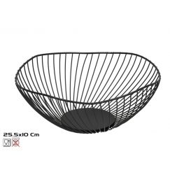 Metalinis vaisių dubuo 25,5 x 10 cm, KITCHEN&GO