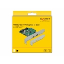 DeLOCK PCI Express x1 Card to 2 x external SuperSpeed USB (USB 3.2 Gen 1) USB Type-C™ female interfa DeLOCK PCI Express x1 Card to 2 x external SuperSpeed USB (USB 3.2 Gen 1) USB Type-C™ female interfa
