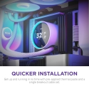 NZXT Kraken Elite 420 RGB Procesors Universāls šķidruma dzesētājs 14 cm Balts 1 pcs NZXT Kraken Elite 420 RGB Procesors Universāls šķidruma dzesētājs 14 cm Balts 1 pcs