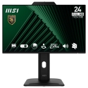 MSI Pro MP242PMG tietokoneen litteä näyttö 60,5 cm (23.8") 1920 x 1080 pikseliä Full HD LCD Musta MSI Pro MP242PMG tietokoneen litteä näyttö 60,5 cm (23.8") 1920 x 1080 pikseliä Full HD LCD Musta