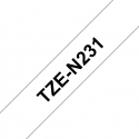 Brother TZE-N231 marķēšanas lenta Melns uz balta TZ Brother TZE-N231 marķēšanas lenta Melns uz balta TZ