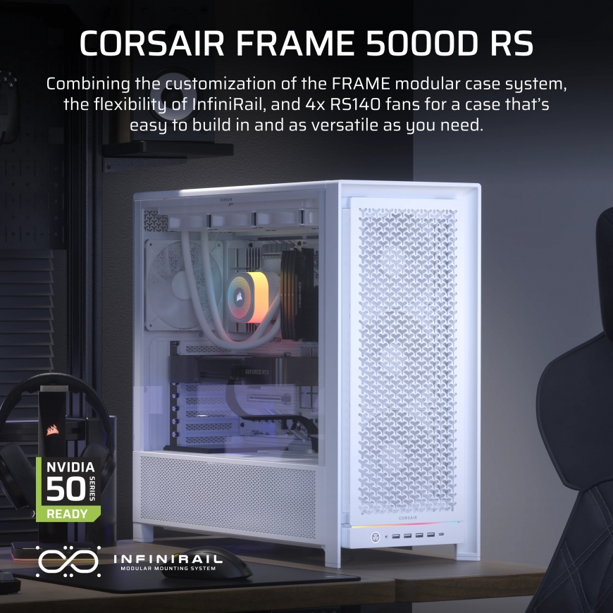Corsair FRAME 5000D RS Midi Tower Valkoinen – 2