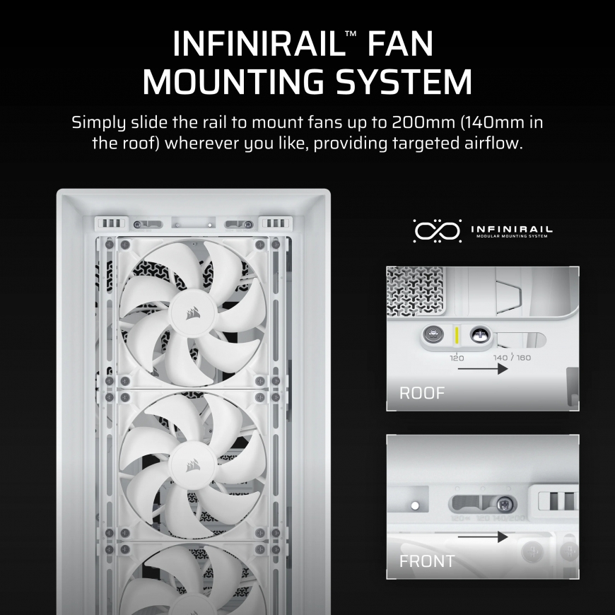 Corsair FRAME 5000D RS Midi Tower Valkoinen – 5