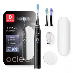 Oclean X Pro 20 Set Täiskasvanud Sonic-tehnoloogiaga hambahari Must
