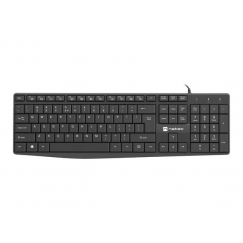 NATEC NAUTILUS клавиатура Дом/офис USB QWERTY Международный американский стандарт Черный