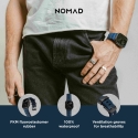 Nomad Rocky Point Band Black Leather, Titanium Nomad Rocky Point Band Black Leather, Titanium