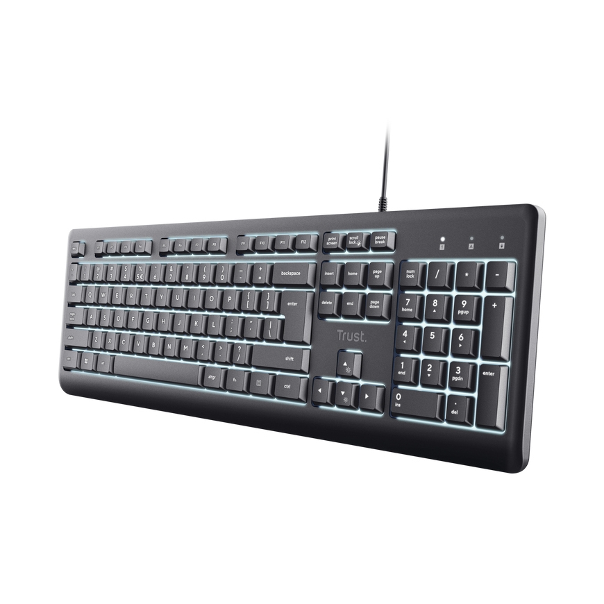 Trust Primo Beleuchtete tastatūra Mājas/Biroja USB