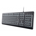 Trust Primo Beleuchtete tastatūra Mājas/Biroja USB QWERTY Amerikāņu angļu valoda Melns Trust Primo Beleuchtete tastatūra Mājas/Biroja USB QWERTY Amerikāņu angļu valoda Melns