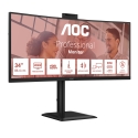 AOC E4 CU34E4CW monitori 86,4 cm (34") 3440 x 1440 pikseļi UltraWide Quad HD LED Melns AOC E4 CU34E4CW monitori 86,4 cm (34") 3440 x 1440 pikseļi UltraWide Quad HD LED Melns