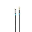 Vention VAB-B06-B150-M audio kabelis 1,5 m 3.5mm Melns Vention VAB-B06-B150-M audio kabelis 1,5 m 3.5mm Melns