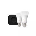 Philips Hue White and colour ambience Pradinis rinkinys: 2 E27 spalvotas išmaniąsias lemputes + Brid Philips Hue White and colour ambience Pradinis rinkinys: 2 E27 spalvotas išmaniąsias lemputes + Brid