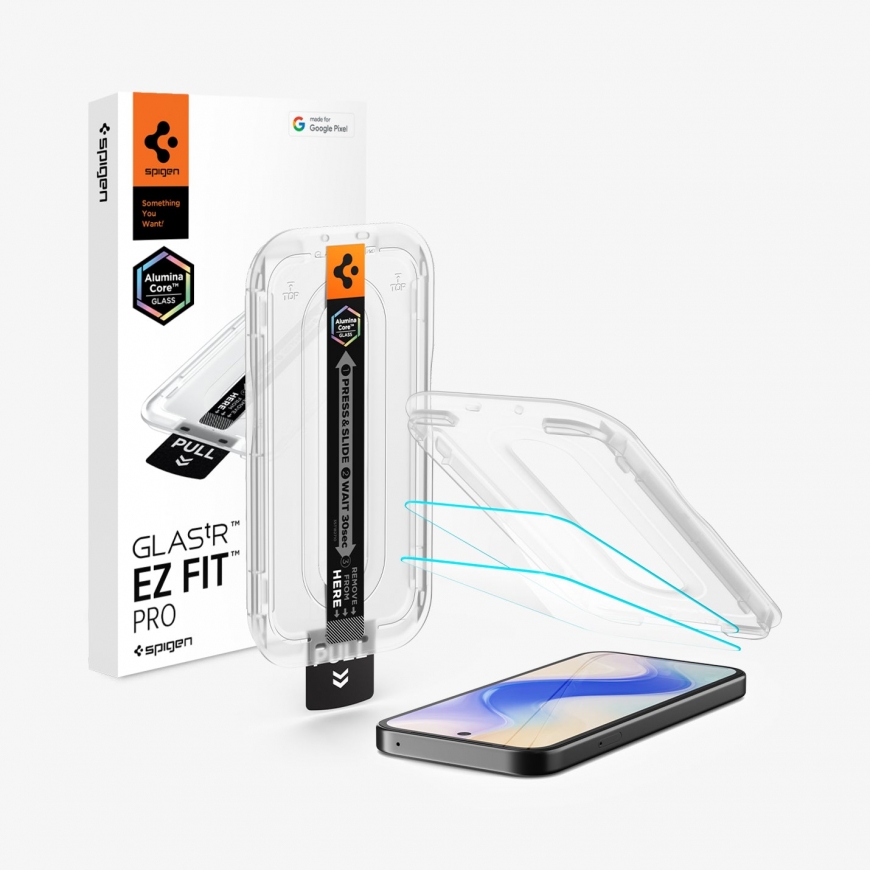 Spigen GLAS.tR EZ Fit Pro Pixel 10a Screen Protector